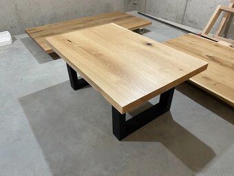 Masívny konferenčný dubový stôl - 8