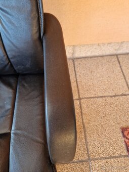 Kancelárska stolička kožená - 8