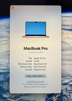 MacBook M1 Pro (14-palcový, 2021) 100% stav - 8