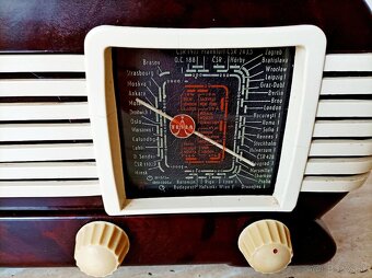 Krásné starožitné rádio Tesla Talisman 307U, top stav - 8