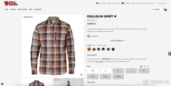 Zánovná outdoorová košeľa Fjallraven Fjallglim Shirt M - 8