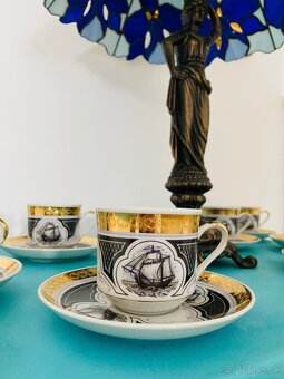 Bohemia Retro pnádherné šálky s plachetnicou ⛵️ - 8
