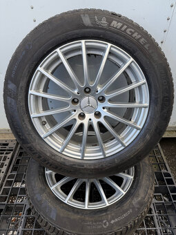 PREDÁM sadu 17" AL disky Mercedes-Benz +zimné pneu MICHELIN - 8