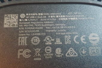 HP USB-C G5 dokovacia stanica TOP stav - 8