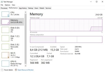 Predam herne/ pracovne PC i5-9400F, RX Vega 56, 24GB RAM - 8