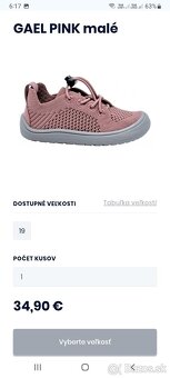 Detská obuv - tenisky č. 33 Protetika BAREFOOT - 8