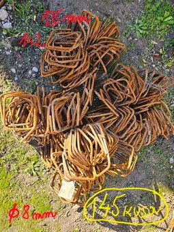 Predám betonársku oceľ-roxory a strmene - 8