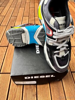 TENISKY DIESEL S-KIPPER LOW TREK II GREY/WHITE - 8