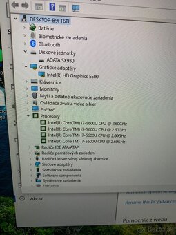 HP 14” i7 2,60GHz,16GBRAM,HD5500,120GBSSD - 8