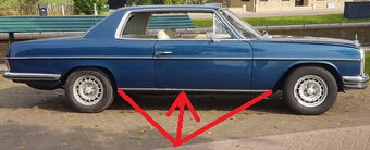 Mercedes W108,110,114,115 - spodní lišty - 8