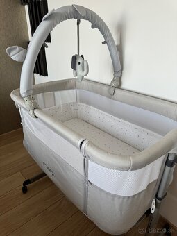 Prenosná postieľka Momi revo svetlo sivá - 8