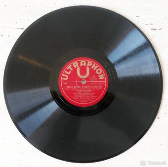 4 šelakové gramofonové desky ULTRAPHON, R. A. Dvorský - 8