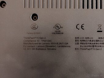 Lenovo ThinkPad P15 Gen 2 / i9 / 32GB RAM / RTX A3000 / 1TB - 8