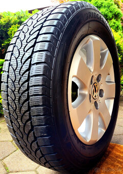 alu R16 5x120 orig. VW T5, T6 Multivan, Caravela, zimné pneu - 8