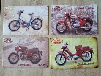 Retro plechové cedule JAWA - 8