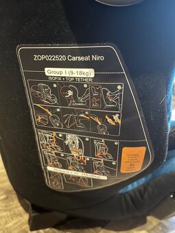 Autosedačka ZOPA niro isofix 9kg-36kg - 8