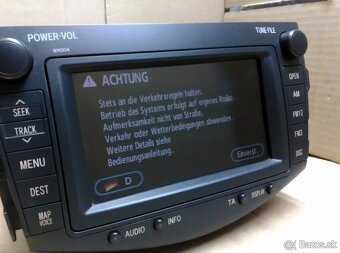 Autorádio s navigáciou Toyota RAV4 - B9004 super stav - TOP - 8