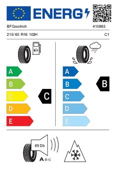 215/65 R16 98H BFGoodrich g-Force Winter 2 - 8