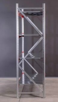 Kovový policovy regál, priemyselný profi nosnosť 450kg - 8