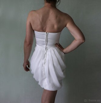 Korzetové šaty satén a šifón I Love Link veľ.32 - 8