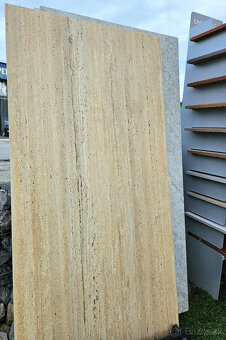 Terasová dlažba gres 2cm, 120x60 Travertín Gold protišmyk - 8