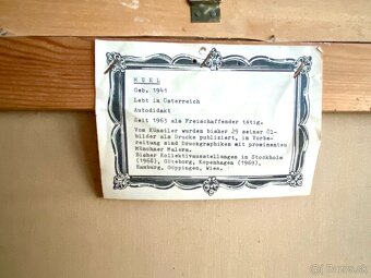 Starý krásný obraz, olejomalba na plátně - 8