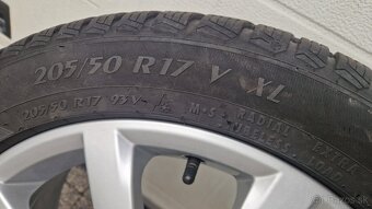 Zimná ALU VW sada 205/50 R17 , 5x112, VW Golf Vll - 8