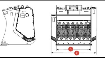 Triediaca lopata na bager Simex VSE 2 - 8