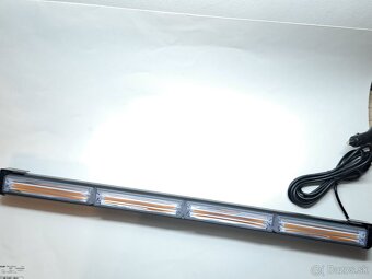 Led majáková rampa slim oranžova - šírka 59 cm - 15 režimov - 8