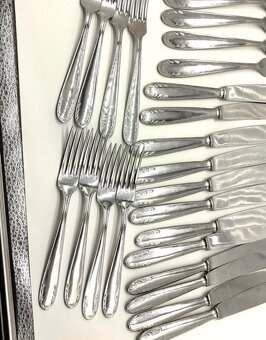 Predám postriebrený príborový set Abert – 58 ks - 8