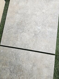 Dlažba hrubka 2 cm, aj na terče 60x60, vzhlad travertín sivý - 8