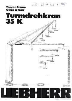 Žeriav Liebherr Turmdrehkran 35K - 8