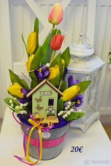 Jarný, veľkonočný veniec, aranžmán - 8