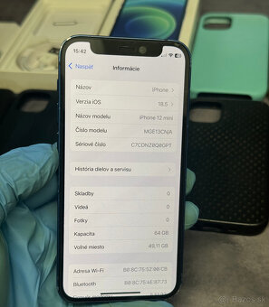 Apple iPhone 12 Mini 64 GB Blue / nová batéria - 8