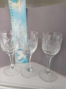 Krištáľové poháre, vaza - 8