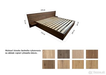 Výklopná posteľ s oceľovým rámom rozmer 2x2m - 8