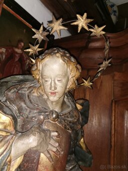 Baroková drevorezba Mária Immaculata na predaj - 8