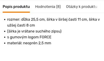 Nový neoprénový kryt pod reťaz Force Forest - 8