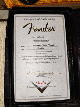 Fender Telecaster Custom Shop Closset Classic Dakota Red - 8