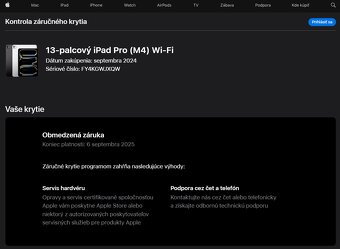 ⭐️ Apple iPad Pro 13" M4, 256GB, ako nový- 1 cyklus batérie - 8