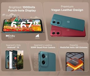 MOTOROLA G05 8/256 dualSIM NOVÉ Forest Green/Plum Red - 8