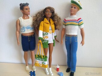 Oblečenie kraťasy tričko šiltovka pre bábiky Ken barbie bund - 8