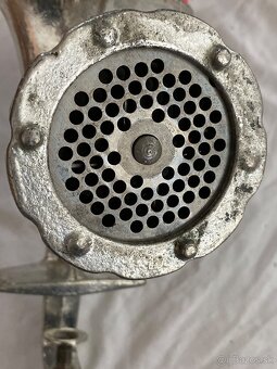 Ručný mlynček na mäso PORKERT č. 10 – ČSSR - 8