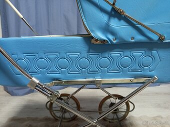 Detský retro kočík kočiar pre bábiky - 8