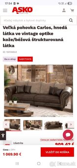 Vintage nadčasový gauč, novy - 8