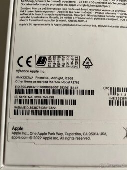 Predám| Iphone SE 3 (2022) 128GB - 8