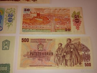 BANKOVKY 10-500 KČS, OSMDESÁTÁ LÉTA, 5 RŮZNÝCH EMISÍ - 8