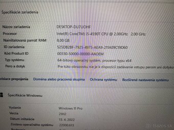 Mini počítač Dell.Intel i5-4590T 4x2,00GHz.8gb ram.250g SSD - 8