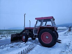 Kolesovy traktor Zetor 8045 Crystal 1981 celny nakladac lyzi - 8
