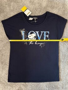 Dámske nové tričko MONTEGO - Snoopy modré XS veľkosť - 8
